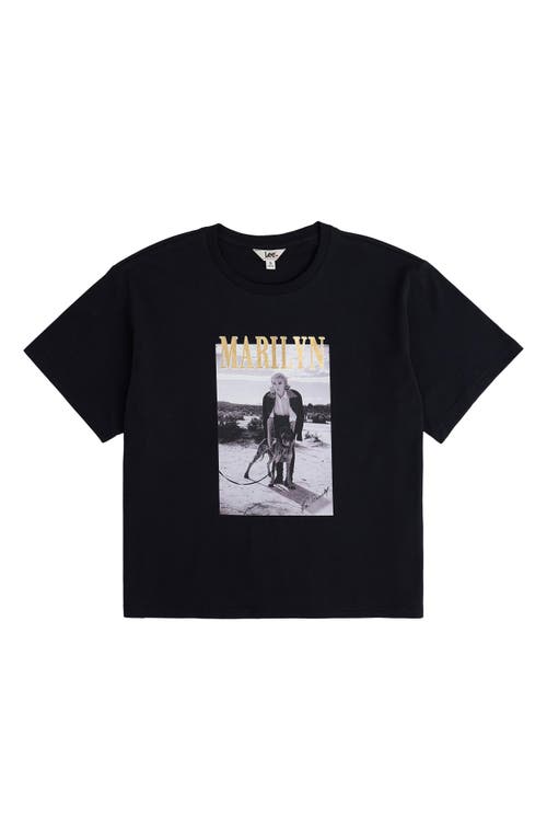 Lee Marilyn Monroe Graphic T-shirt In Black Beauty