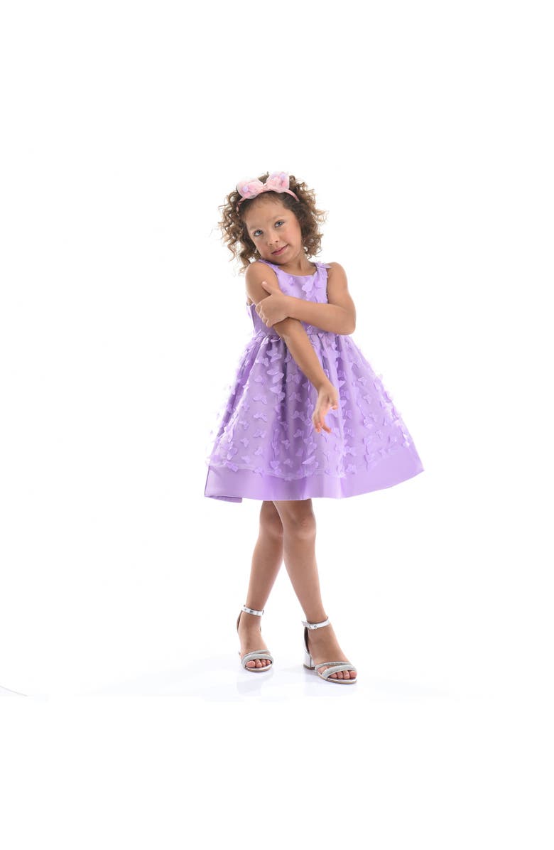 Tulleen Mariposa Dress, Main, color, Lavender