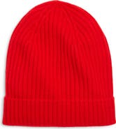 Nordstrom Cashmere Rib Cuff Beanie
