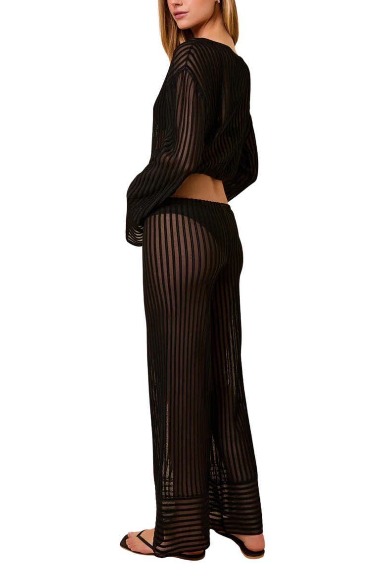 Athena Cover-Up Top, Alternate, color, NOIR