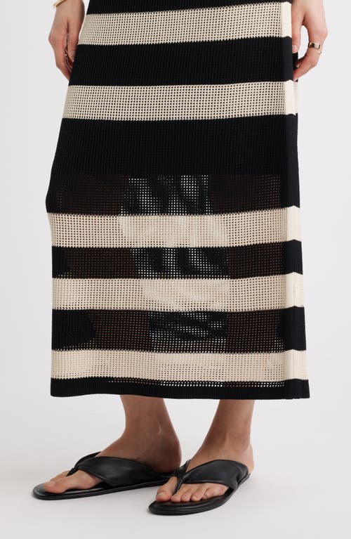 Nordstrom Sleeveless Open Stitch Maxi Sweater Dress