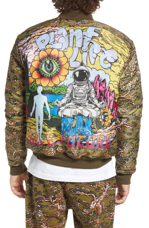 Billionaire Boys Club Bb Phoenix Reversible Bomber Jacket In Multi