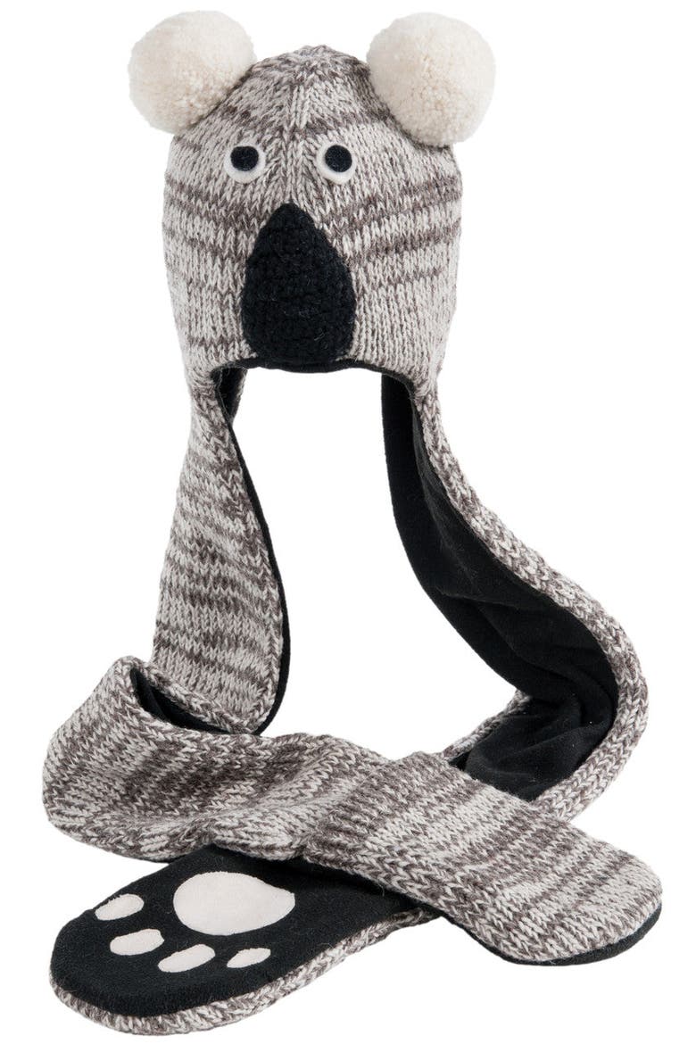 Koala Hatscarf, Main, color, White
