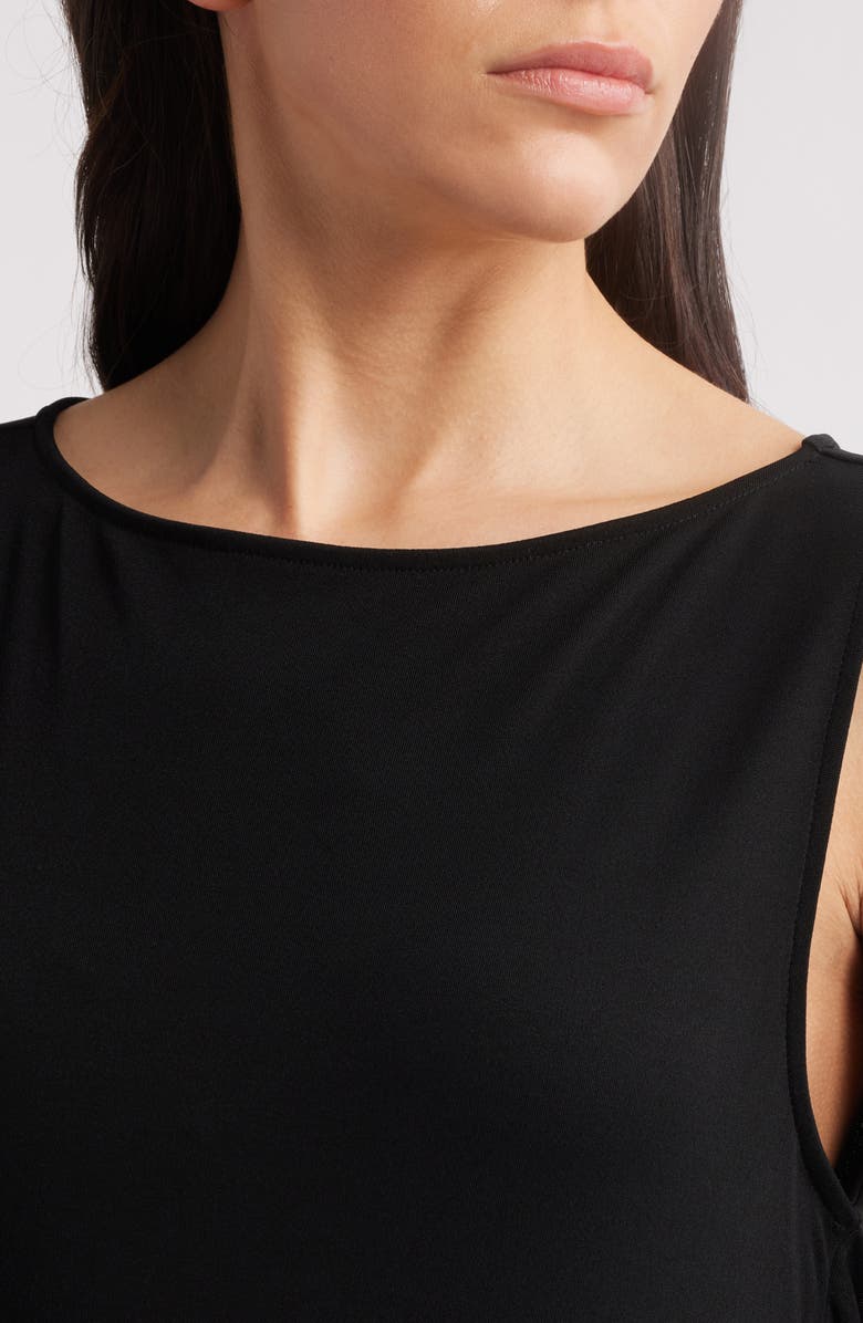 FRAME Drape Sleeveless Cutout Maxi Dress, Alternate, color, Black