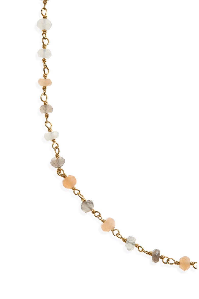 Rhea Long Quartz Station Necklace, Alternate, color, GOLD