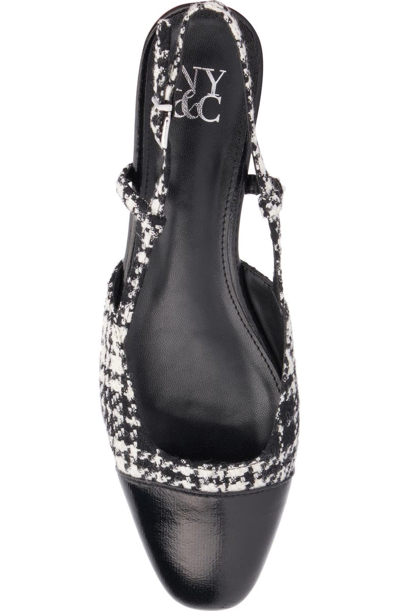 NEW YORK AND COMPANY Ophelia Slingback Pump, Alternate, color, Black/ White