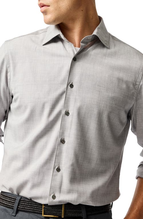 Rodd & Gunn Esk Valley Wool Mélange Button-up Shirt In Gray
