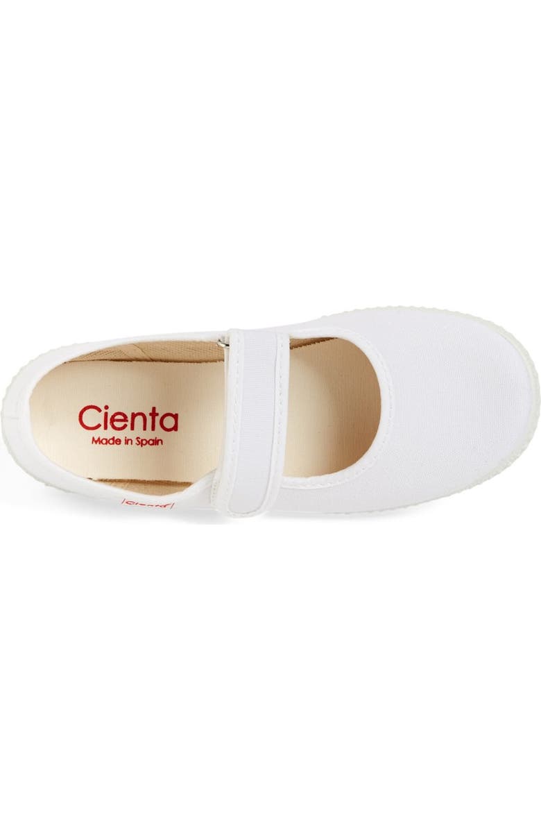 Cienta Mary Jane Sneaker, Alternate, color, White