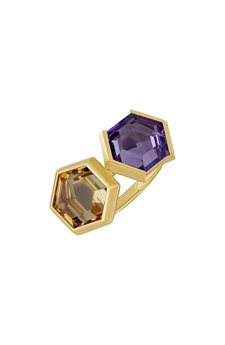 Bony Levy 14K Gold Amethyst Trend Ring, Main, color, 14K Yellow Gold