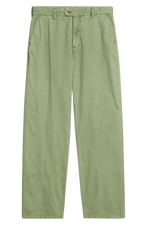 Rails Garrett Flat Front Cotton Pants In Green