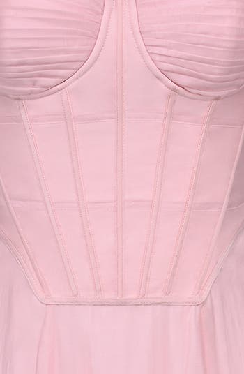 Leia Tie Strap Corset Midi Dress