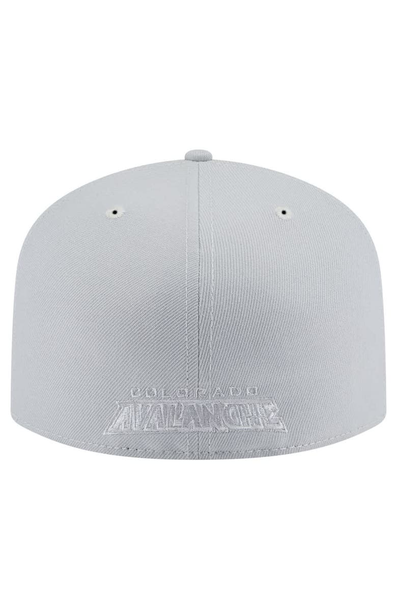 New Era Men's New Era Gray Colorado Avalanche Color Pack A-Frame 59FIFTY Fitted Hat, Alternate, color, 