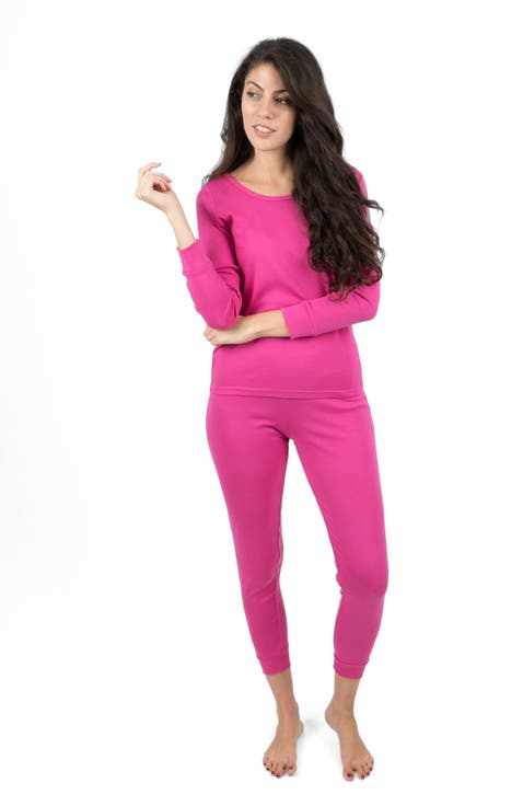 Women's Cotton Solid Matching Family Pajamas