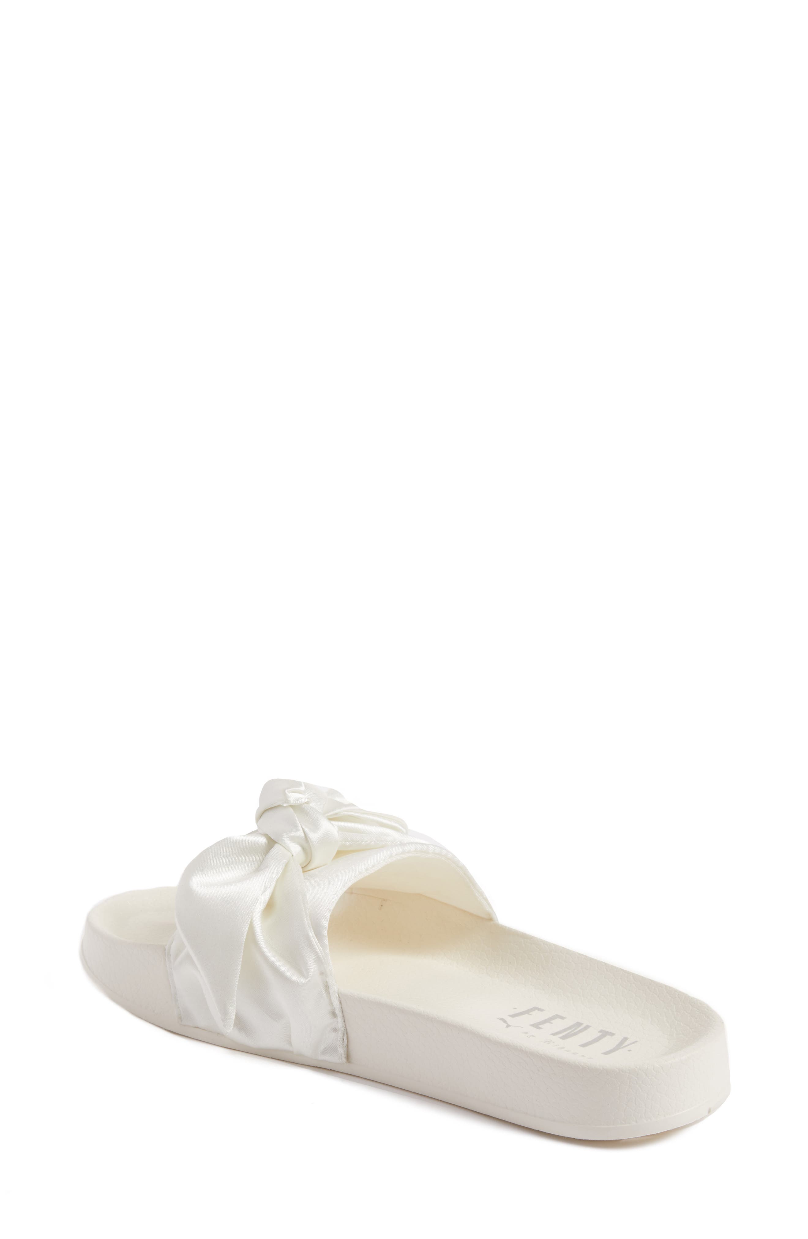 FENTY PUMA by Rihanna Bow Slide, Alternate, color, MARSHMALLOW