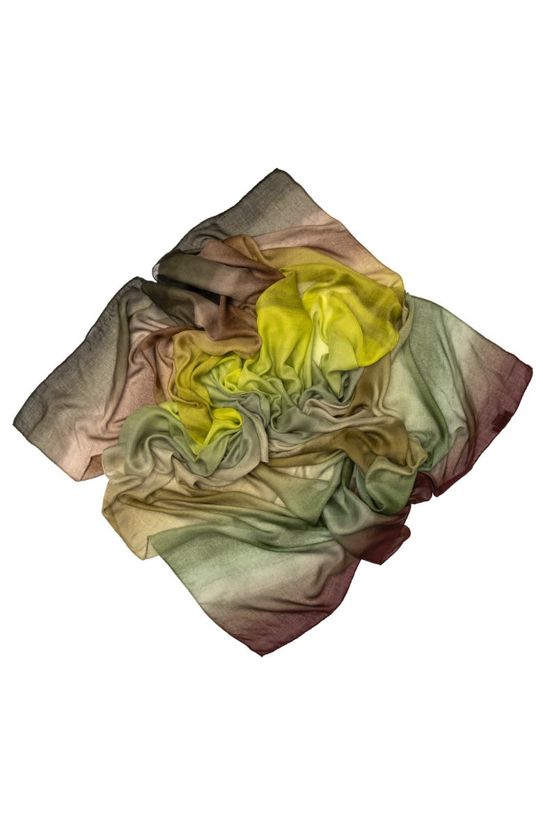 Etna - Modal Silk Scarf Shawl, Alternate, color, Green