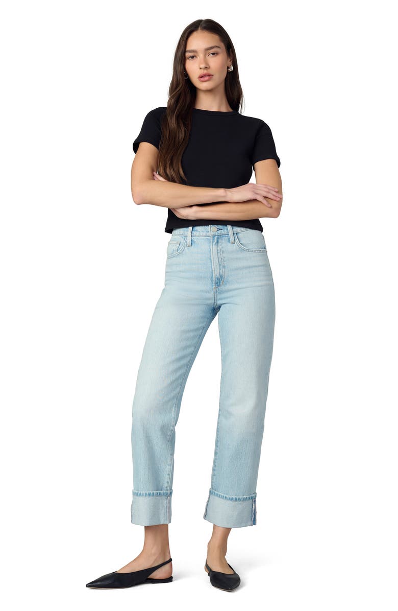 Joe's The Margot High Waist Cuffed Straight Leg Jeans, Alternate, color, Luxury