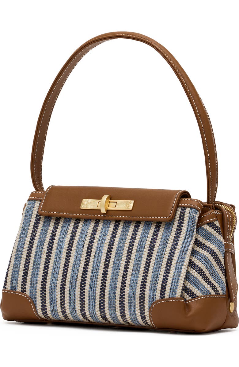 HAMMITT Medium Shoulder Bag, Alternate, color, Cabana Blue/ Brushed Gold