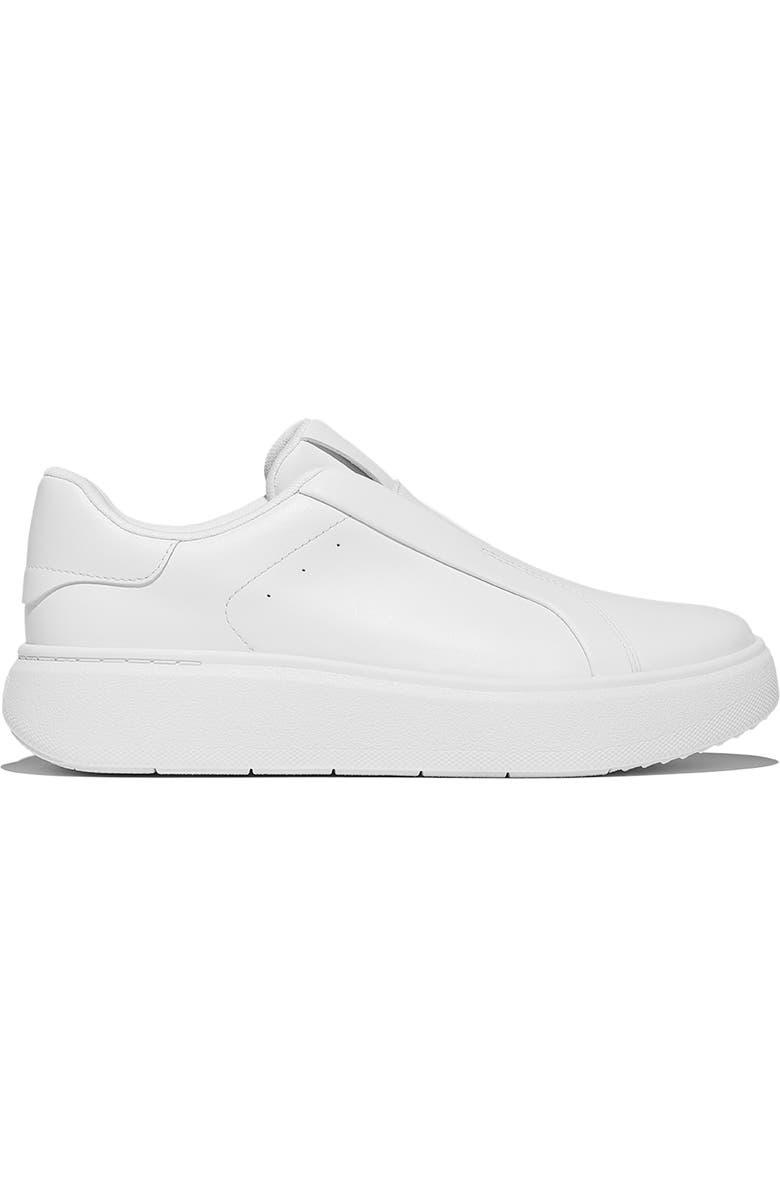 FitFlop RTG Leather Laceless Sneakers, Alternate, color, Urban White