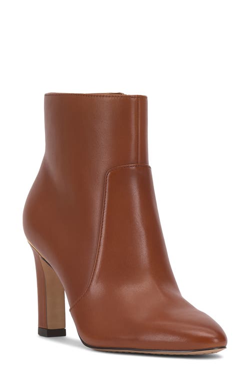 Vince Camuto Greer Almond Toe Bootie In Brown