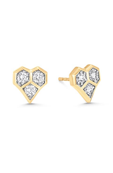 Honeycomb Stud Earrings