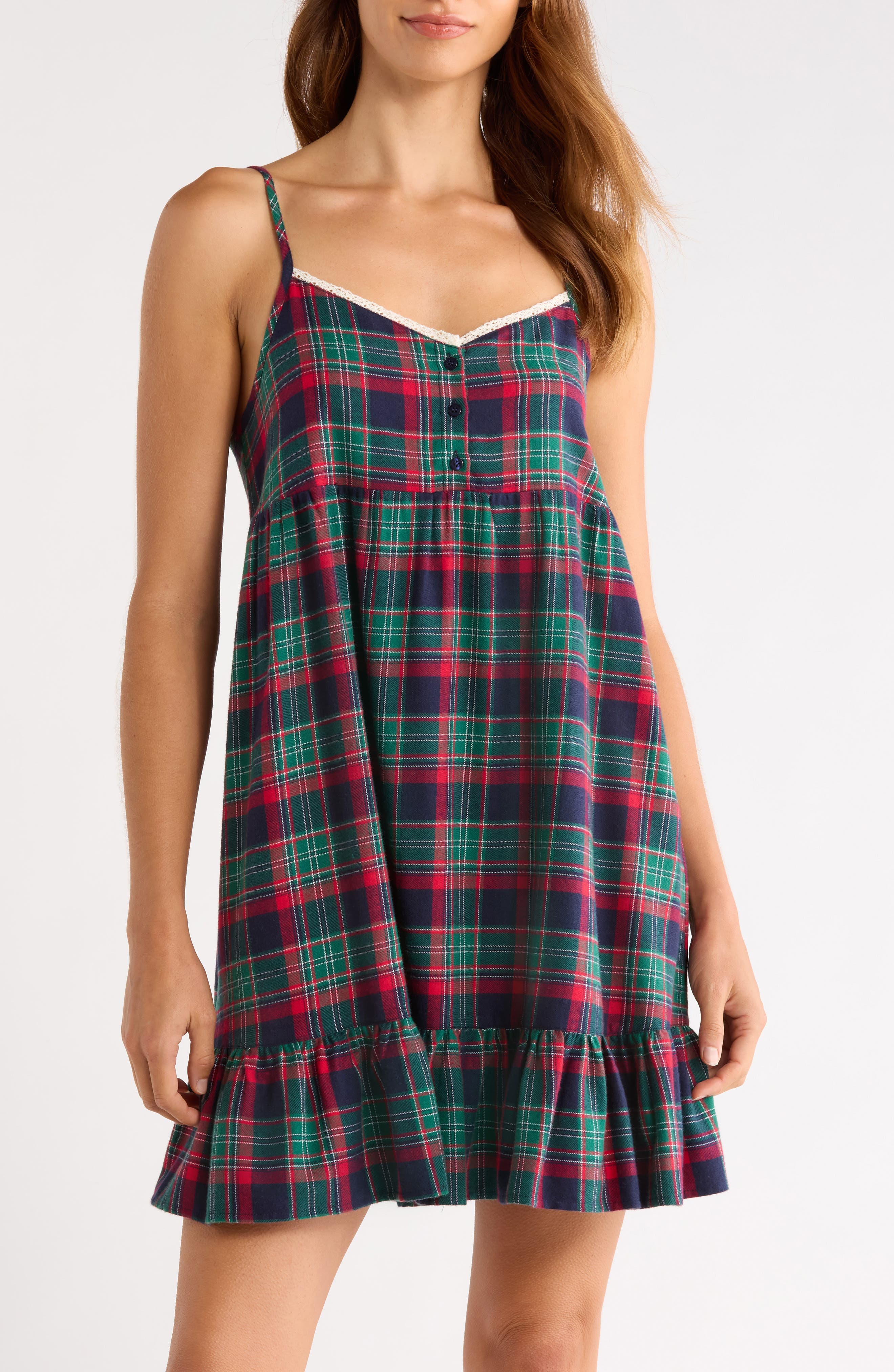 selected NAVY- RED DAVIA PLAID