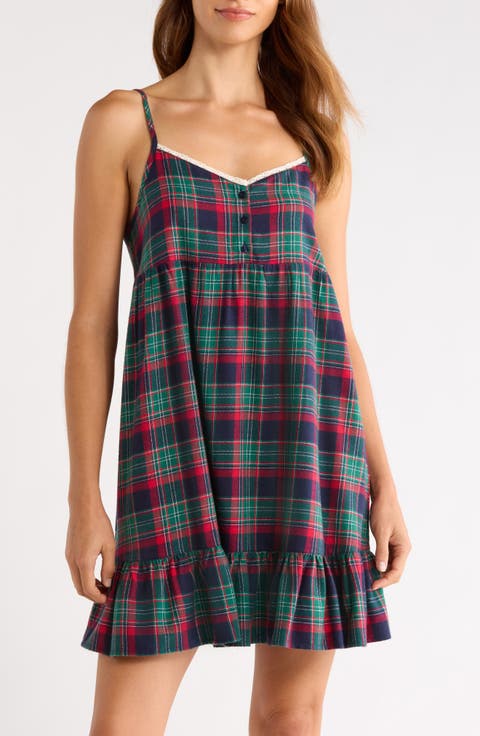 Cozy Short Flannel Nightgown