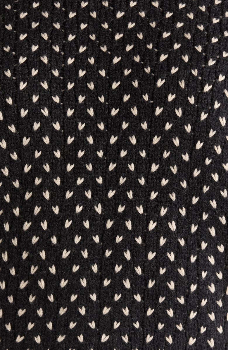 Marine Layer Alma Blouson Sleeve Sweater, Alternate, color, Black/ White