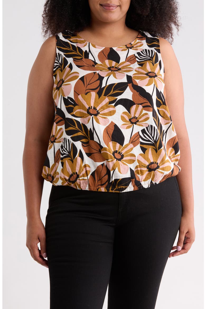 Printed Shell, Main, color, CREAM TAPENADE FLORAL