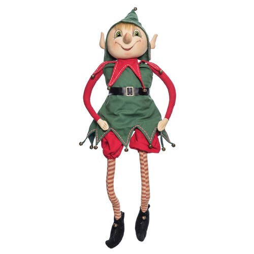 Gallerie Ii Rocket Christmas Elf Joe Spencer Gathered Traditions Soft Figure Figurine In Green