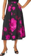 Vince Camuto Double Pleated Midi Skirt