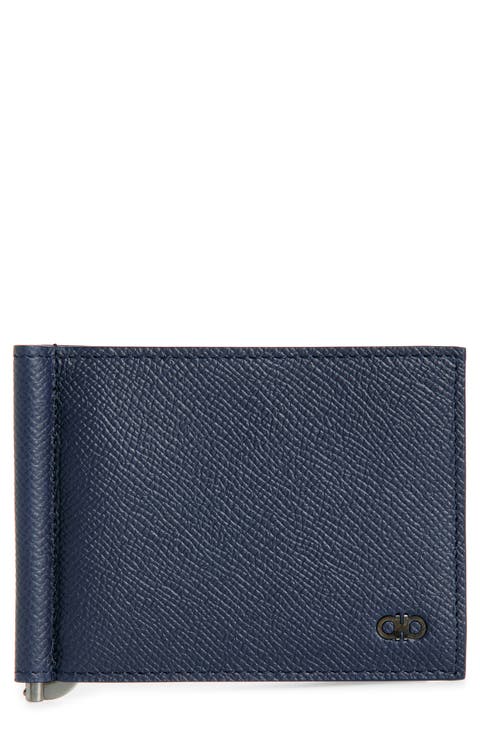 Double Gancio Leather Bifold Wallet
