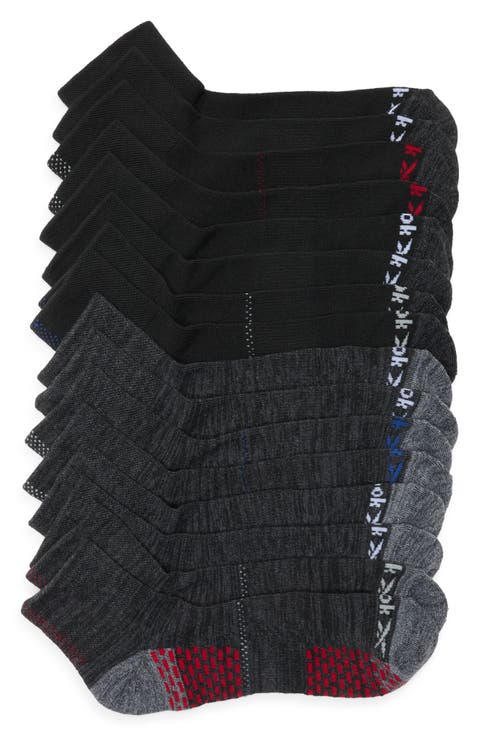 8-Pack Assorted Terry Quarter Socks