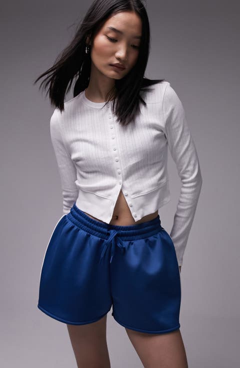 Pointelle Crop Cotton Cardigan