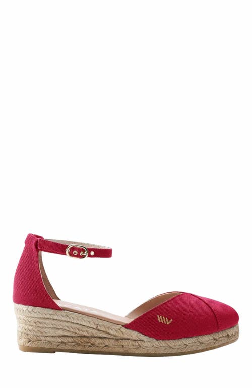 VISCATA Formiga Canvas Espadrille Wedges in Cherry  product