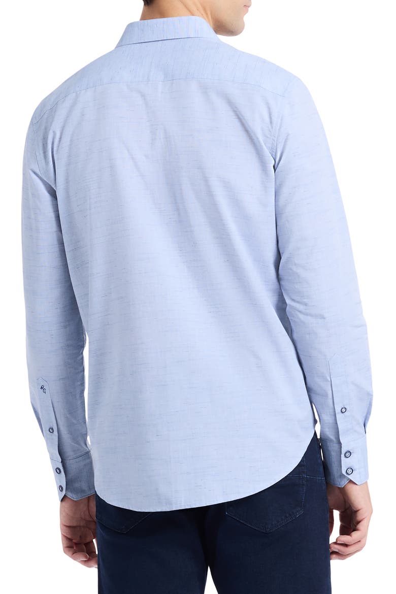 Avondale Cotton Button-Up Shirt, Alternate, color, NAVY
