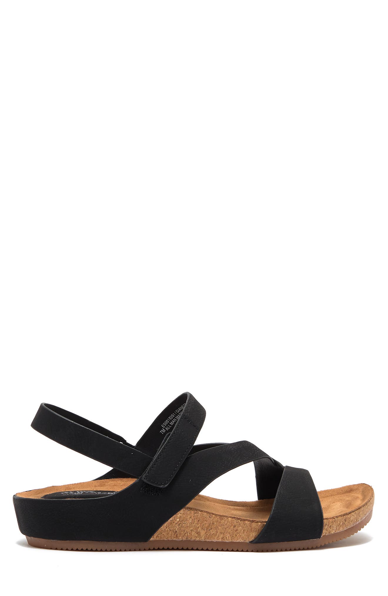 EUROSOFT Gianetta Ankle Strap Sandal, Alternate, color, Black