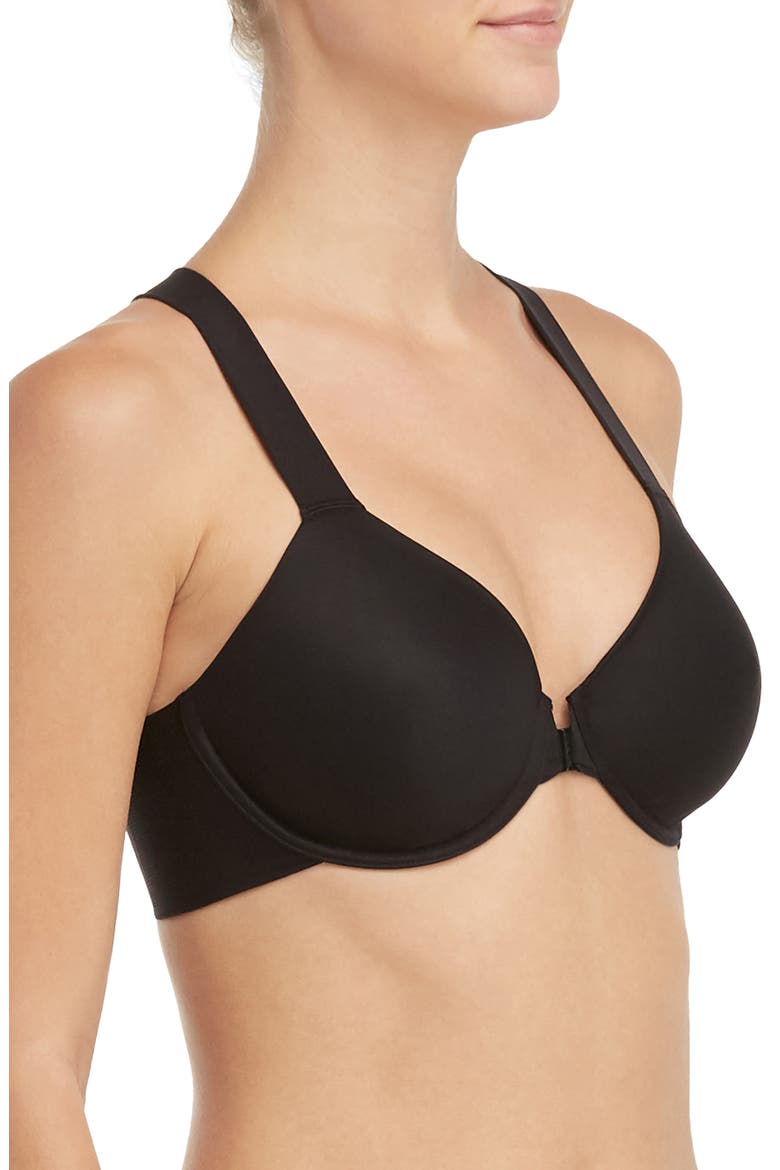 Bra-llelujah!® Unlined Racerback Bra, Alternate, color, VERY BLACK
