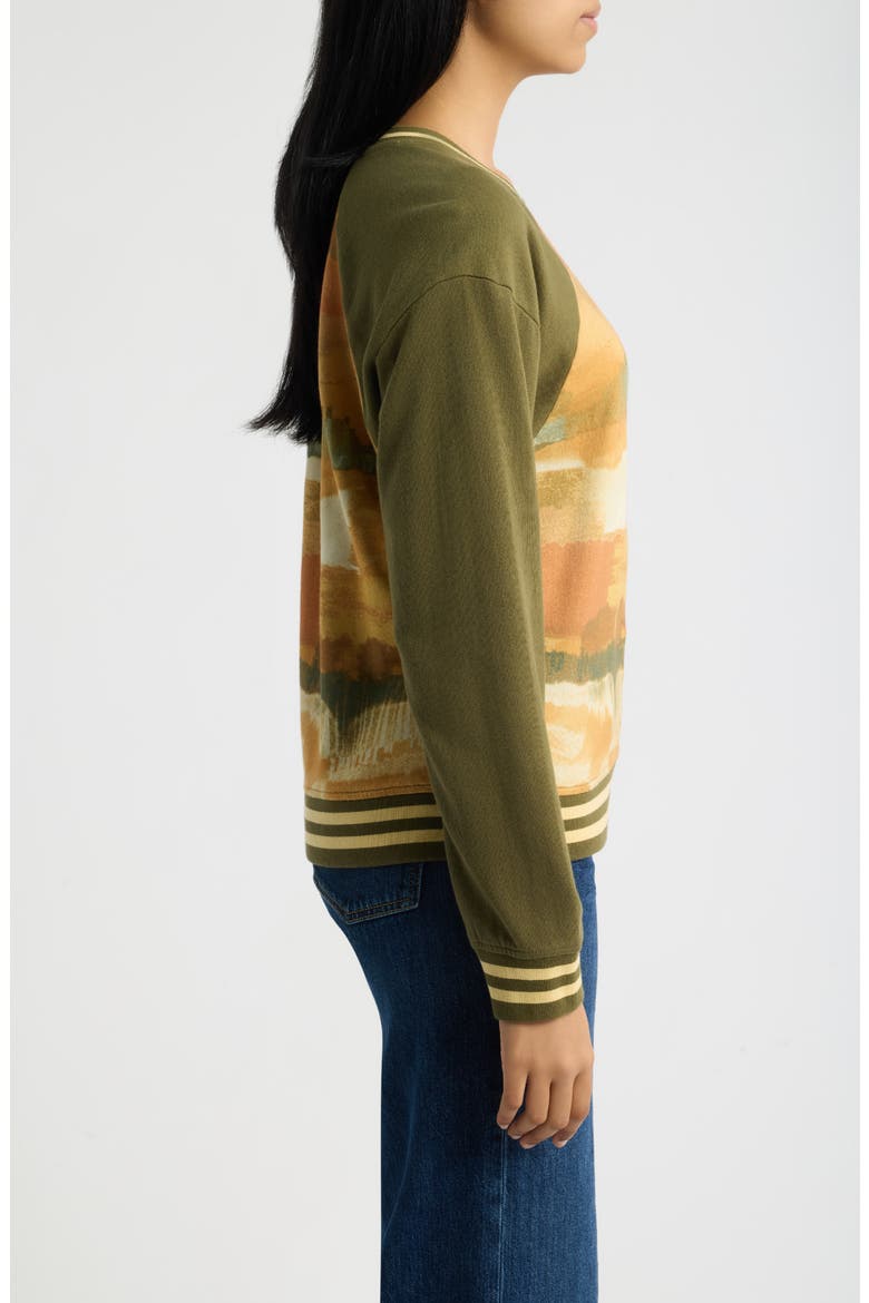 Landscape Graphic Sweatshirt, Alternate, color, OLIVE