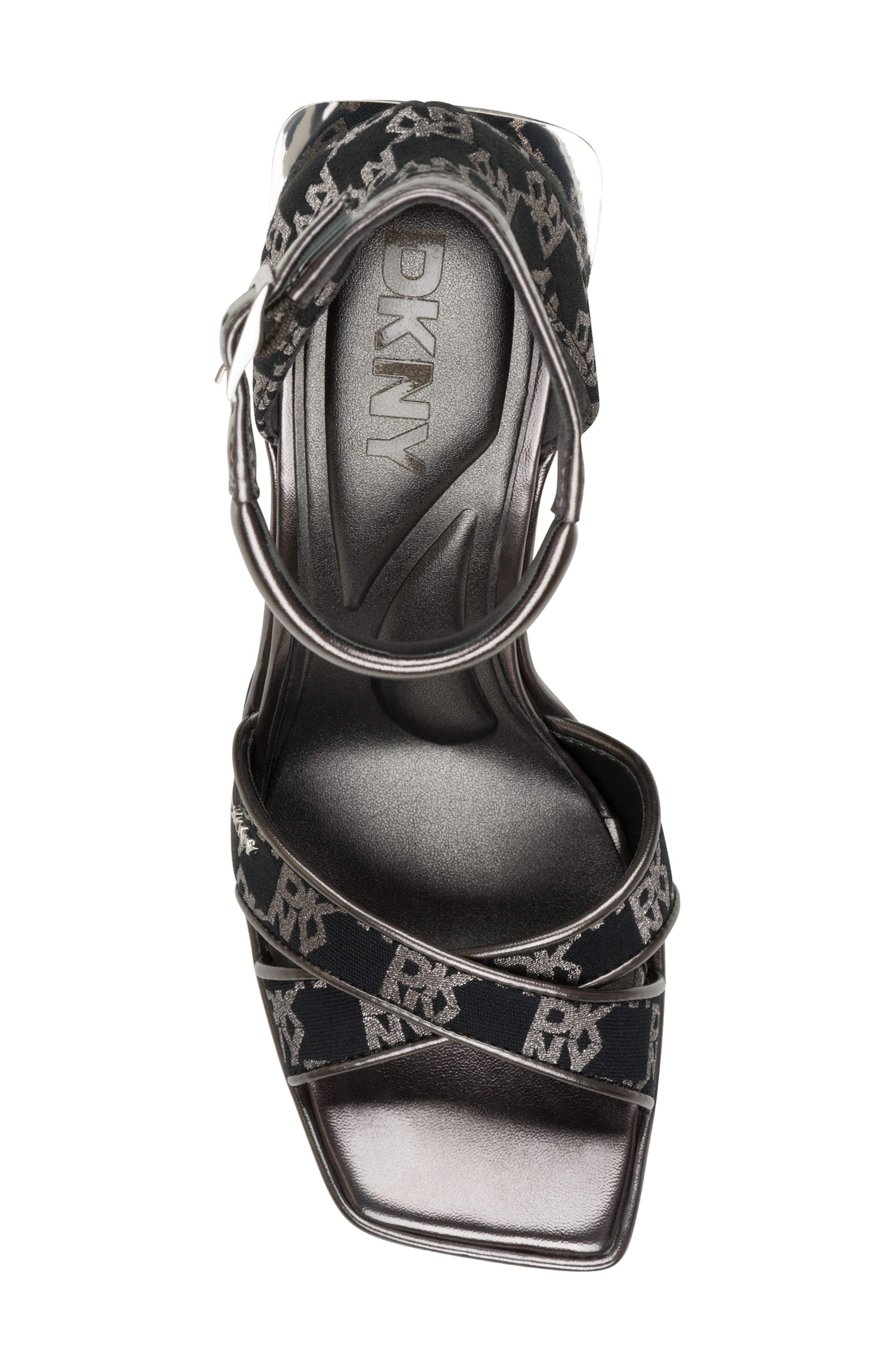 DKNY Linda Ankle Strap Sandal, Alternate, color, Black