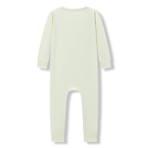Milkbarn Luxe Solid Zipper Pajama In Green
