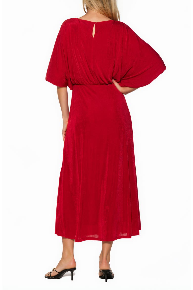 Avenelle Drape Maxi Dress, Alternate, color, POPPY