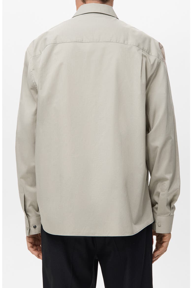 Relaxed Fit Solid Snap-Up Shirt, Alternate, color, BEIGE