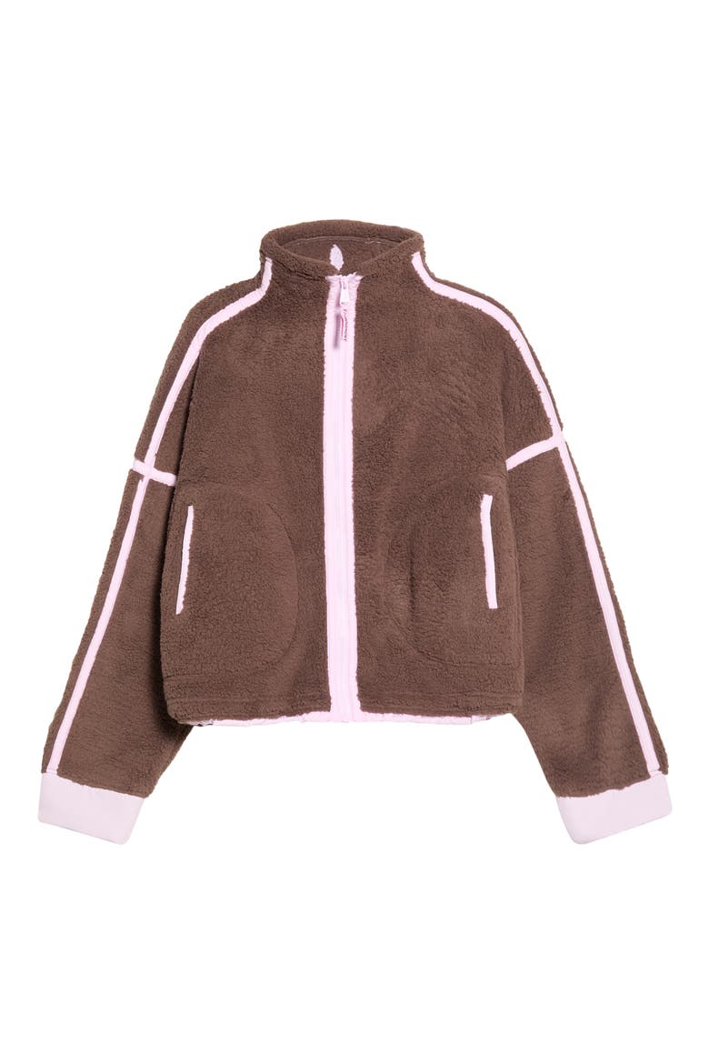 Mountain High Fleece Jacket, Alternate, color, TRUFFLE/ POWDER PINK