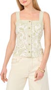 Vince Camuto Button-Down Tank