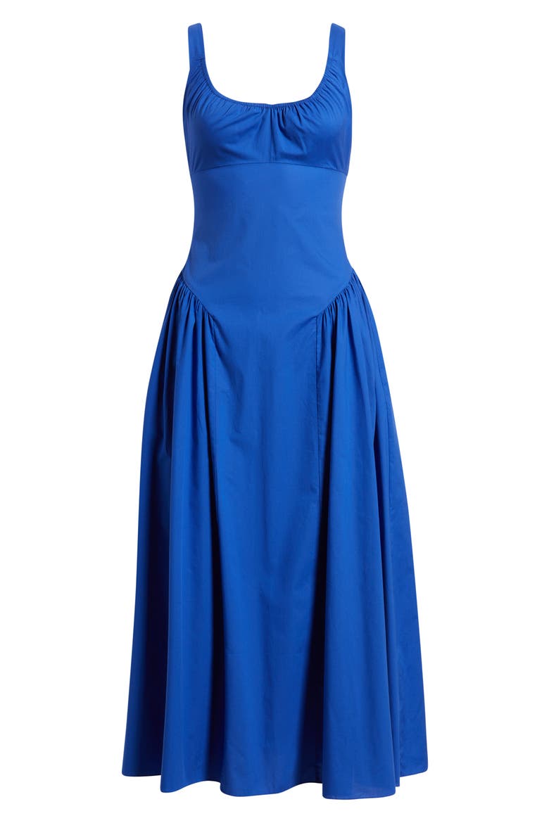 Marcella Midi Dress, Alternate, color, COBALT