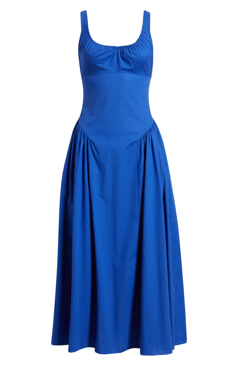 Faithfull the Brand Marcella Midi Dress, Alternate, color, Cobalt