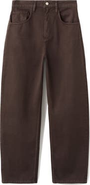 MANGO High Waist Barrel Jeans