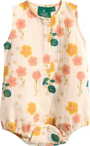 Little Green Radicals Flora Organic Cotton Bubble Bodysuit