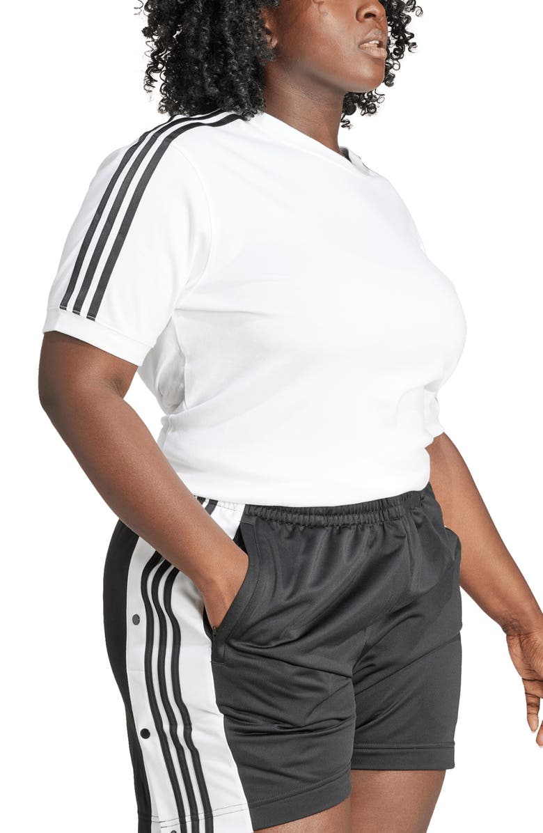 adidas Adicolor 3-Stripes T-Shirt, Alternate, color, White