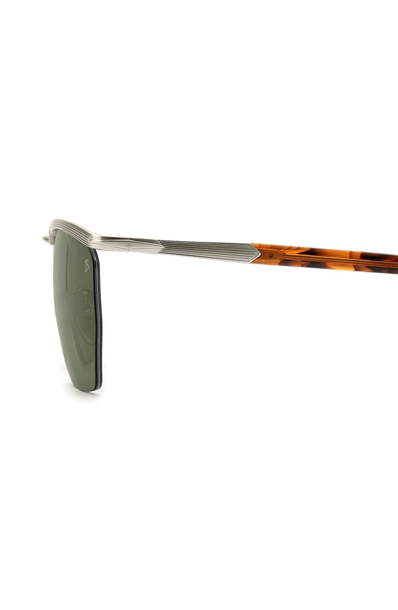 David Beckham Eyewear 55mm Square Sunglasses, Alternate, color, Palladium Brown/ Green